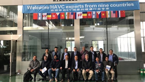 We warmly welcome HVAC industry experts from nine countries and regions to visit our company for inspection and exchange