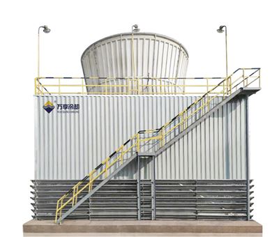 Large module steel structure open cooling tower